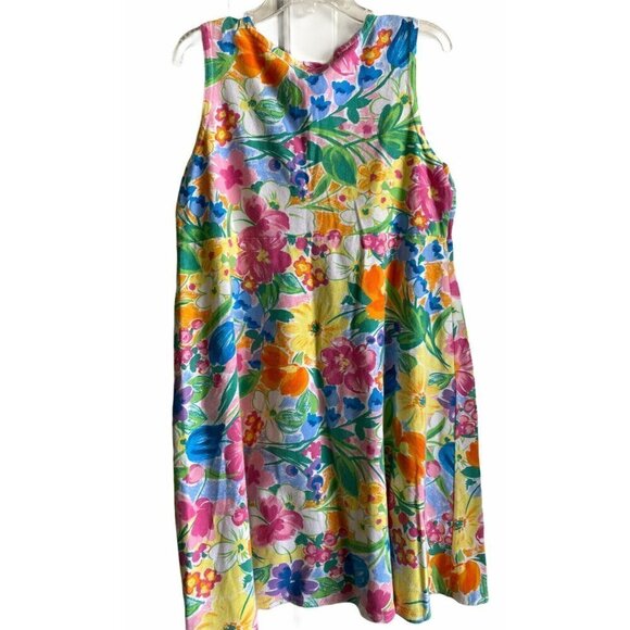 Hartstrings Girl’s‎ Sz 7/ 8 Sleeveless Floral Dress - Picture 2 of 5